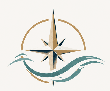 Coastal Current compass and wave symbol